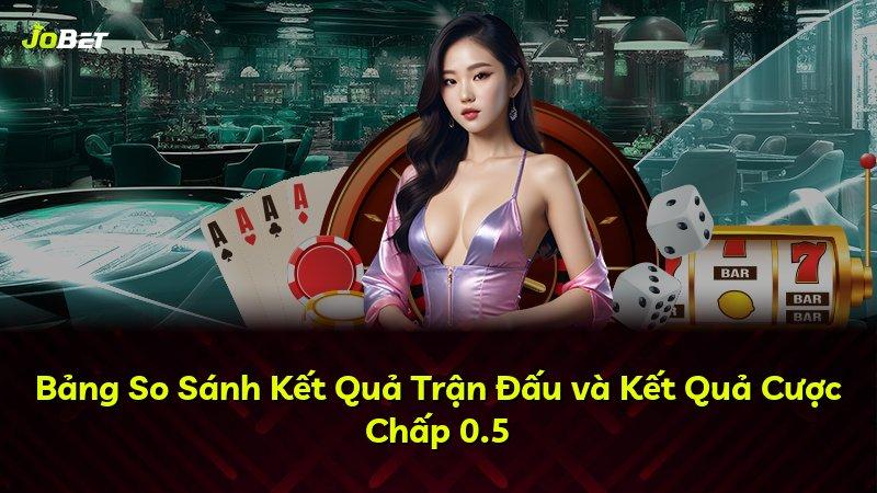 Bảng So Sánh Kết Quả Trận Đấu và Kết Quả Cược Chấp 0.5
